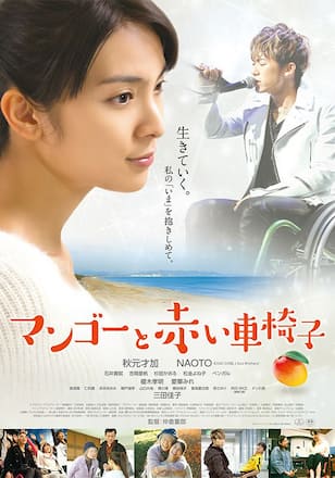 マンゴーと赤い車椅子