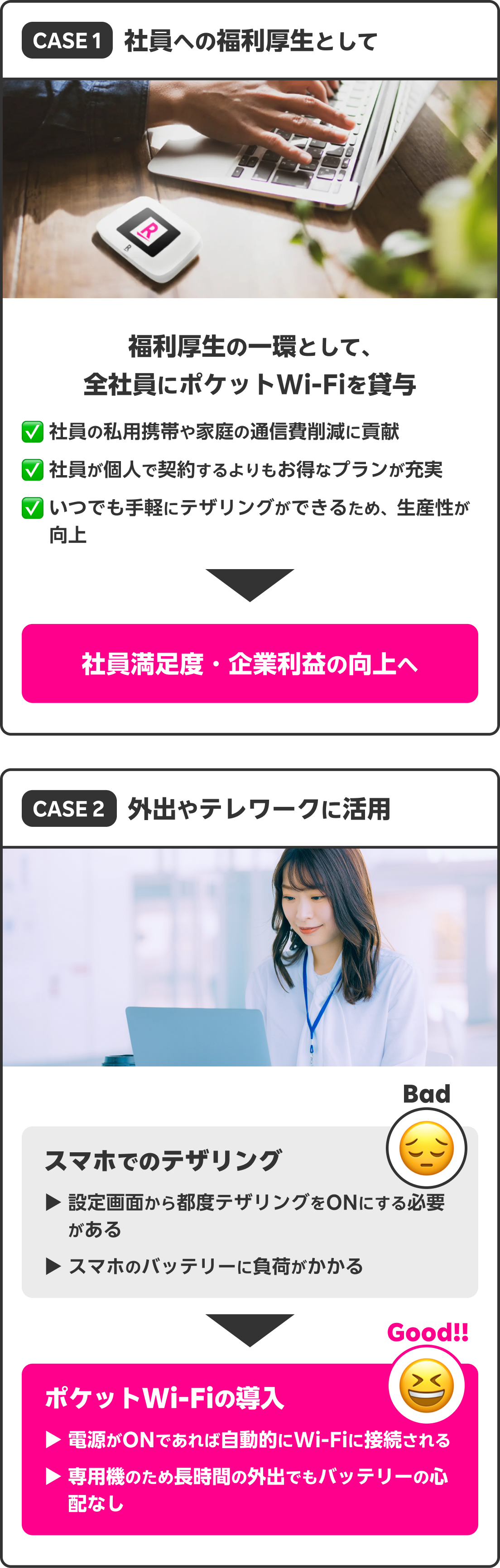 導入事例 CASE1・CASE2