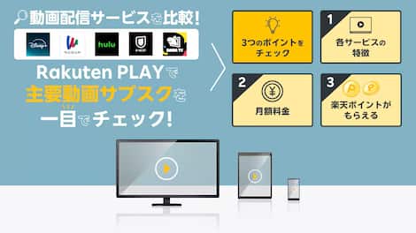 動画サブスクを一目でチェック！